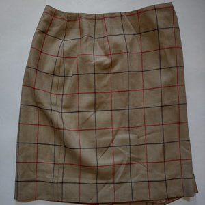 Liz Claiborne Plaid Skirt Size 6